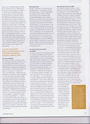 Second page of article in Chronic'Art with amette