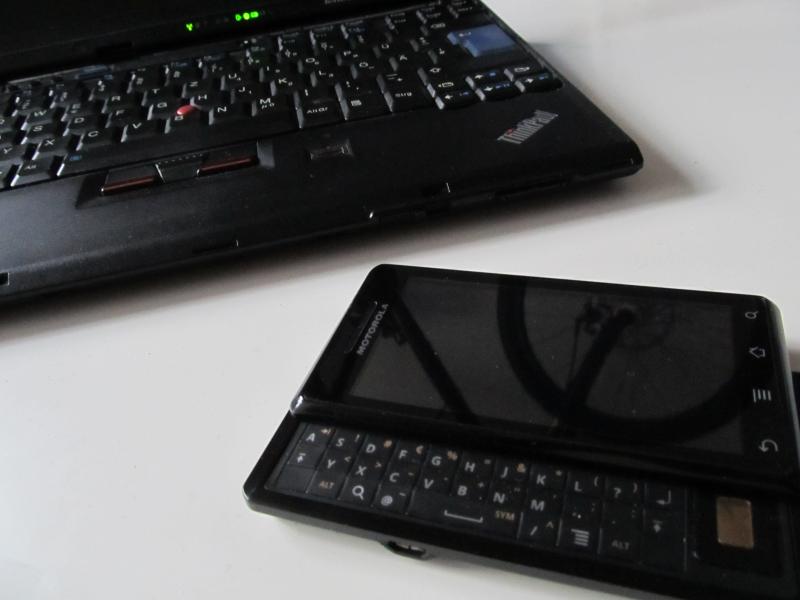 ThinkPad X200s and Motorola Milestone